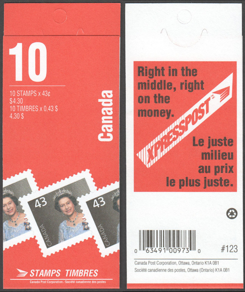 Canada Scott 1358aiv MNH BK155Ab (B6-4a) - Click Image to Close